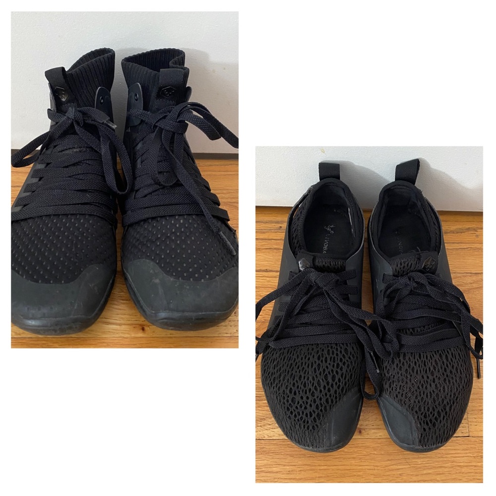 Vivobarefoot Black Sneakers Kasana & Kanna Hi Top Sock Knit 39 Zero Drop